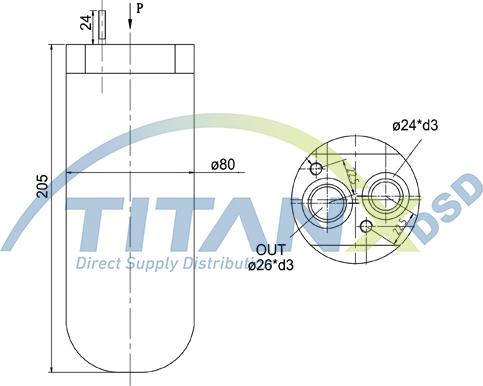 TITANX DR129006 - Осушувач, кондиціонер autocars.com.ua