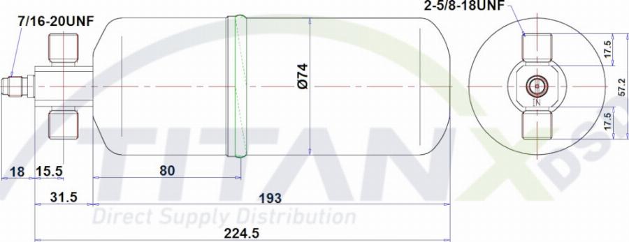 TITANX DR159001 - Осушувач, кондиціонер autocars.com.ua