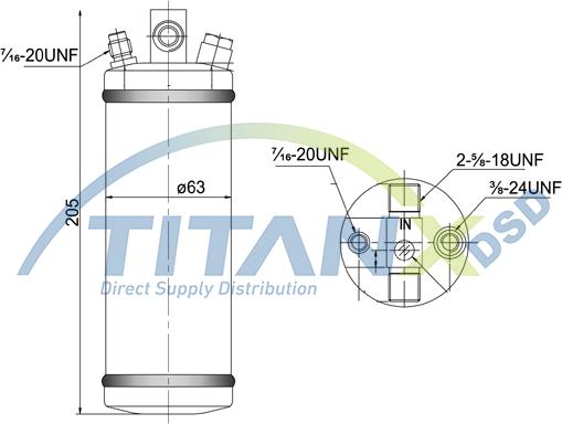 TITANX DR179003 - Осушувач, кондиціонер autocars.com.ua