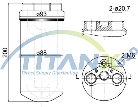 TITANX DR369003 - Осушувач, кондиціонер autocars.com.ua