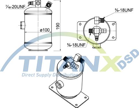 TITANX DR509021 - Осушувач, кондиціонер autocars.com.ua