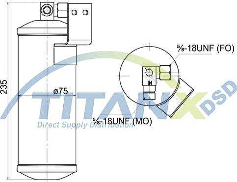 TITANX DR509023 - Осушувач, кондиціонер autocars.com.ua