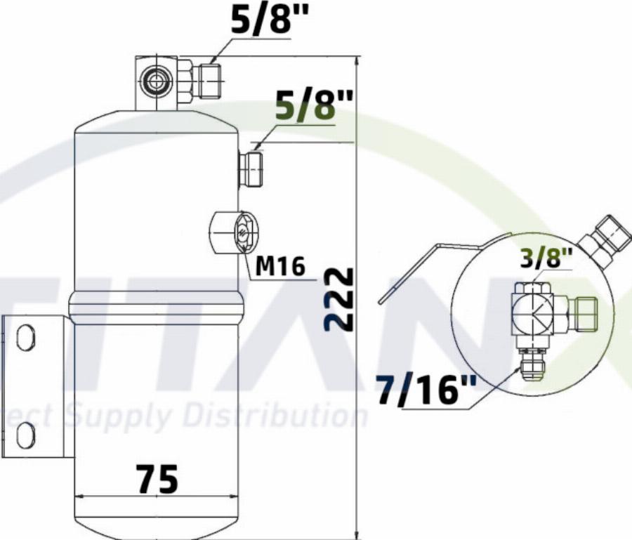 TITANX DR509031 - Осушувач, кондиціонер autocars.com.ua
