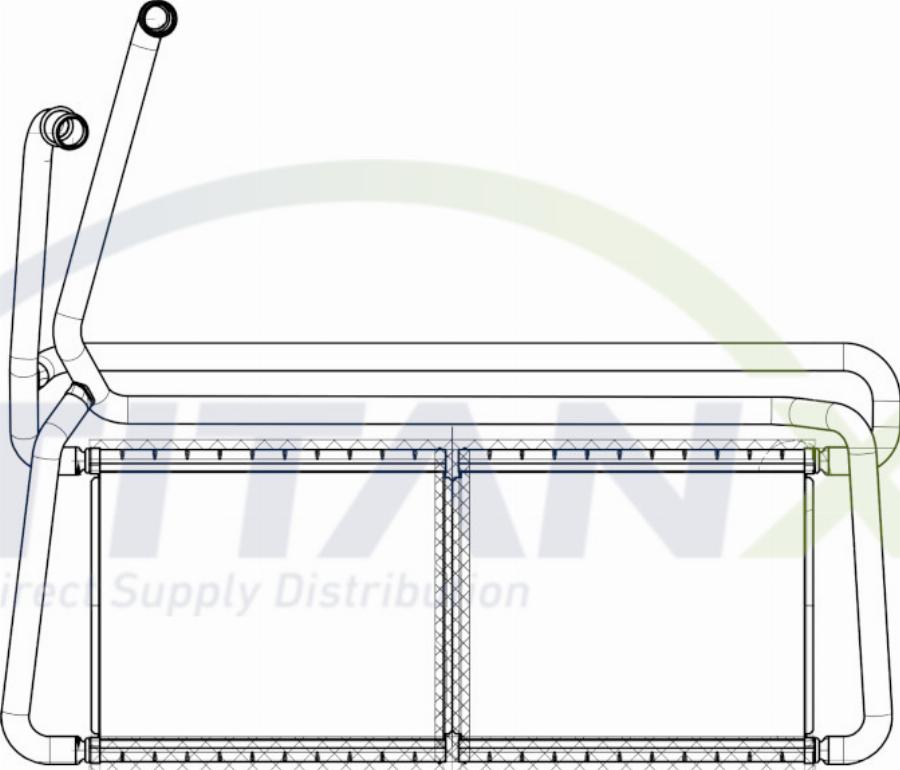 TITANX HT149003 - Теплообмінник, опалення салону autocars.com.ua
