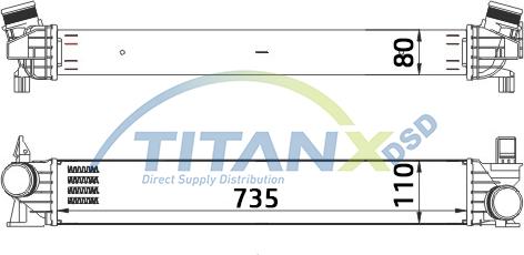 TITANX IC359007 - Интеркулер autocars.com.ua