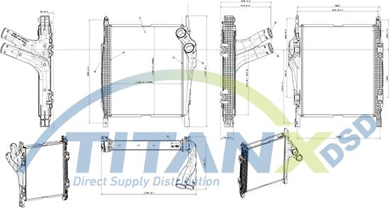 TITANX IX119004 - Интеркулер autocars.com.ua