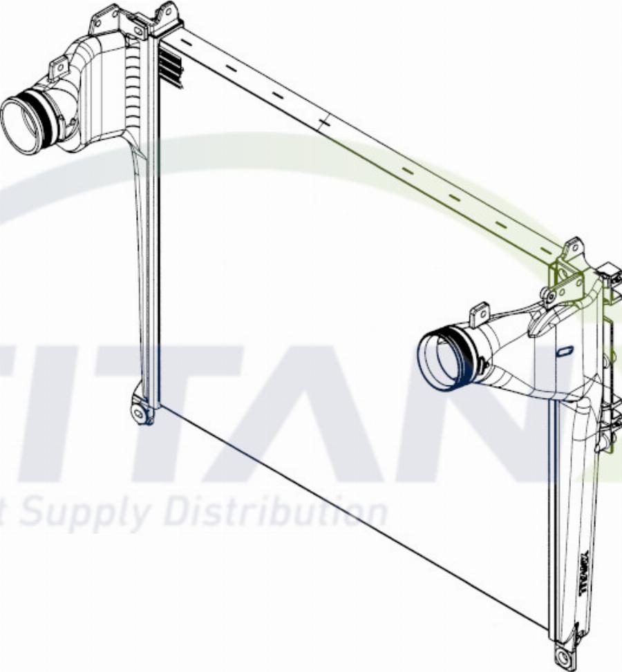 TITANX IX119009 - Интеркулер autocars.com.ua