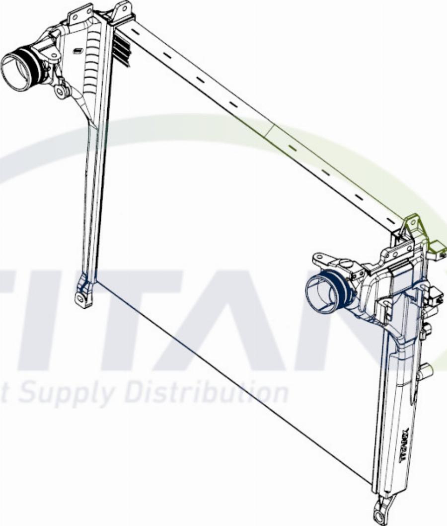 TITANX IX119013 - Интеркулер autocars.com.ua