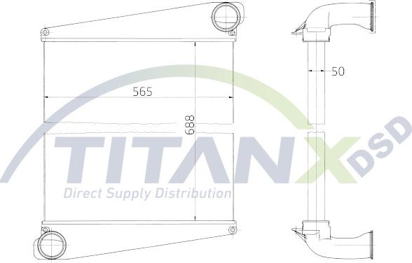 TITANX IX129003 - Интеркулер autocars.com.ua