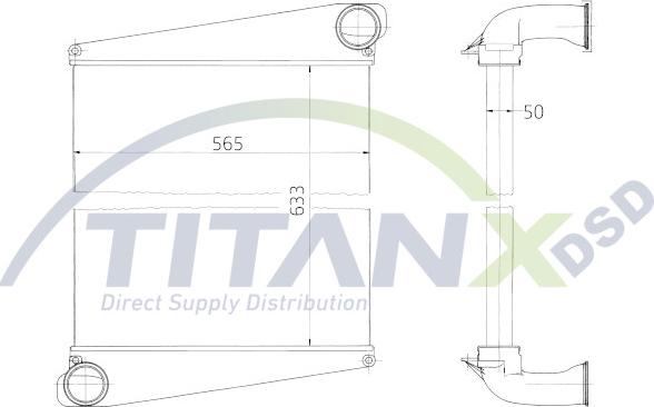 TITANX IX129004 - Интеркулер autocars.com.ua
