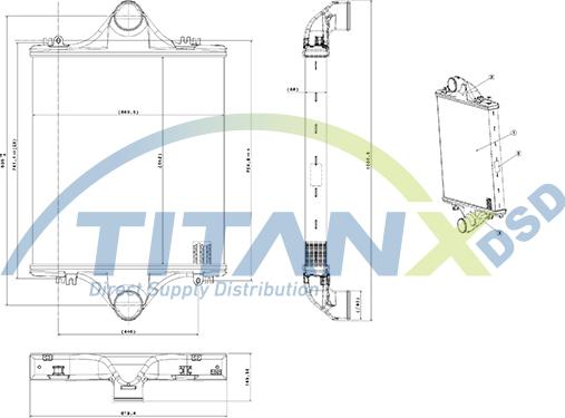 TITANX IX139001 - Интеркулер autocars.com.ua