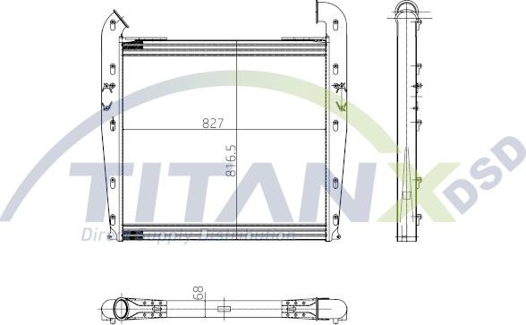 TITANX IX149001 - Интеркулер autocars.com.ua