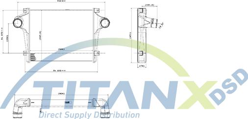 TITANX IX159004 - Интеркулер autocars.com.ua