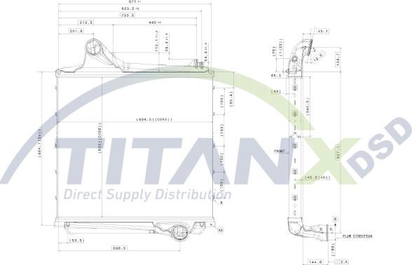 TITANX IX169006 - Интеркулер autocars.com.ua