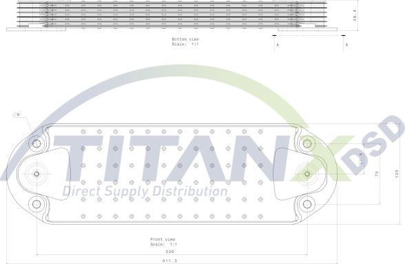 TITANX OX129006 - Масляний радіатор, рухове масло autocars.com.ua