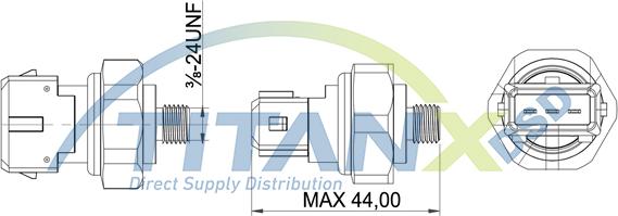 TITANX PR319001 - Пневматичний вимикач, кондиціонер autocars.com.ua