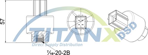 TITANX PR359003 - Пневматичний вимикач, кондиціонер autocars.com.ua