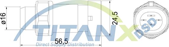 TITANX PR369001 - Пневматичний вимикач, кондиціонер autocars.com.ua