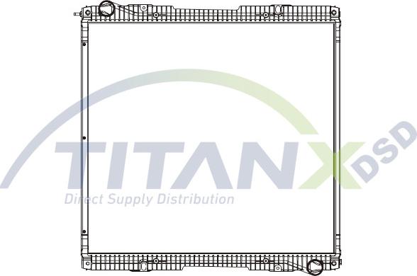 TITANX RD149013 - Радіатор, охолодження двигуна autocars.com.ua