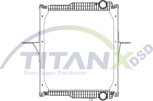 TITANX RD169031 - Радіатор, охолодження двигуна autocars.com.ua