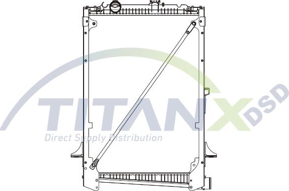 TITANX RD179008 - Радіатор, охолодження двигуна autocars.com.ua