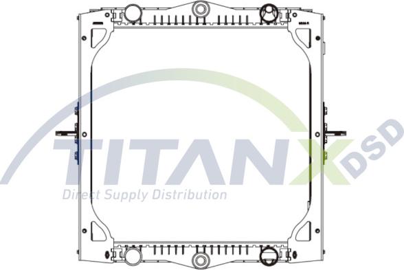 TITANX RD179011 - Радіатор, охолодження двигуна autocars.com.ua