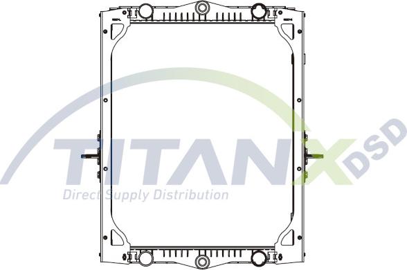 TITANX RD179013 - Радіатор, охолодження двигуна autocars.com.ua