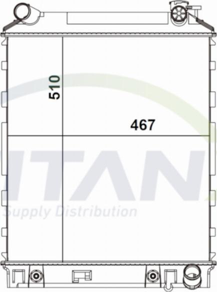 TITANX RD709029 - Радіатор, охолодження двигуна autocars.com.ua