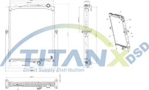 TITANX RX129010 - Радіатор, охолодження двигуна autocars.com.ua
