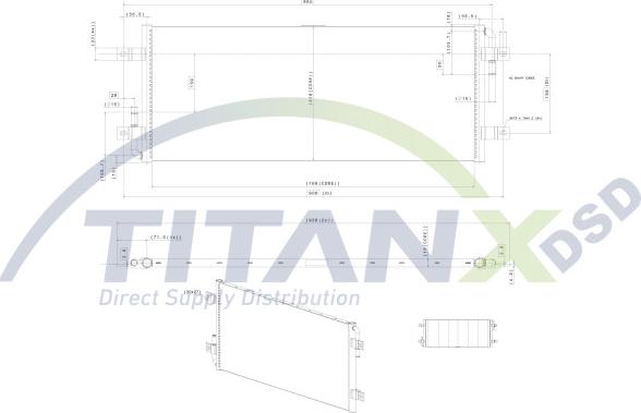 TITANX RX129013 - Радіатор, охолодження двигуна autocars.com.ua