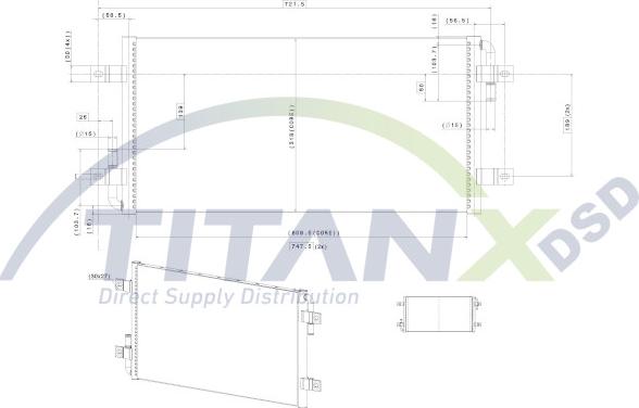 TITANX RX129014 - Радіатор, охолодження двигуна autocars.com.ua