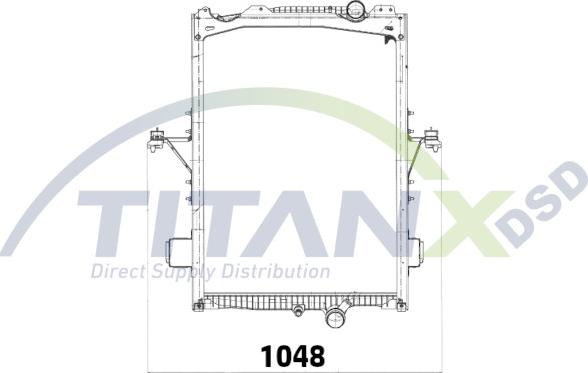 TITANX RX129024 - Радіатор, охолодження двигуна autocars.com.ua