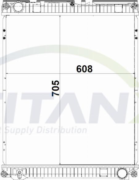 TITANX RX139017 - Радіатор, охолодження двигуна autocars.com.ua