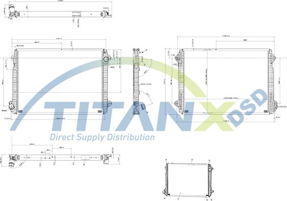 TITANX RX149006 - Радіатор, охолодження двигуна autocars.com.ua
