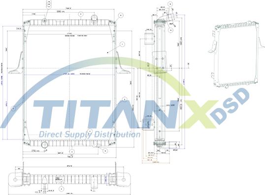 TITANX RX169005 - Радіатор, охолодження двигуна autocars.com.ua