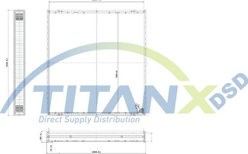 TITANX WX159002 - Сітка радіатора, охолодження двигуна autocars.com.ua