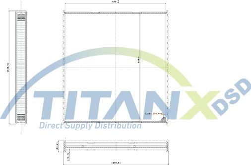 TITANX WX159008 - Сітка радіатора, охолодження двигуна autocars.com.ua