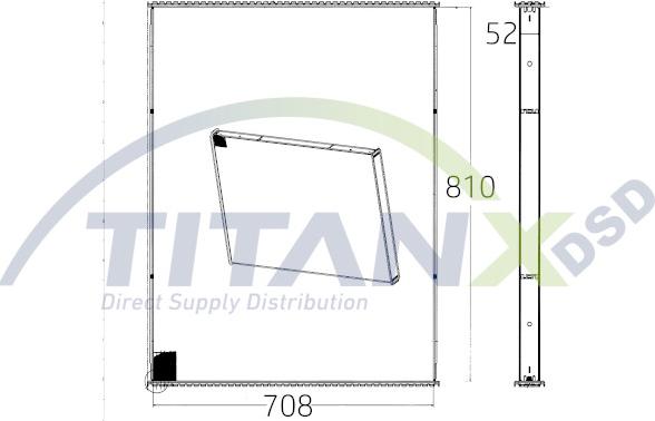 TITANX WX169007 - Сітка радіатора, охолодження двигуна autocars.com.ua