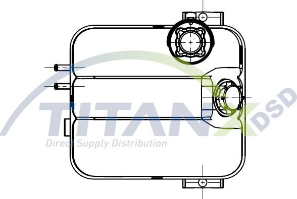TITANX XT129003 - Компенсаційний бак, охолоджуюча рідина autocars.com.ua