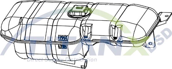 TITANX XT129004 - Компенсаційний бак, охолоджуюча рідина autocars.com.ua