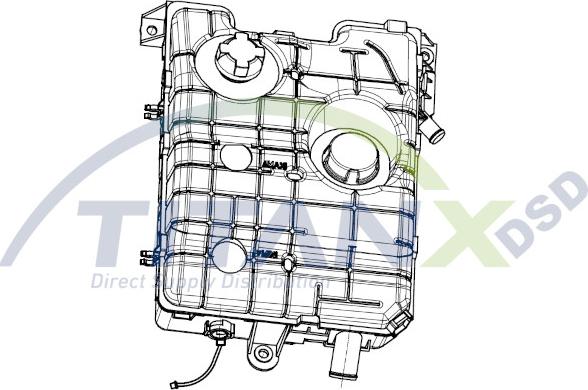 TITANX XT169001 - Компенсаційний бак, охолоджуюча рідина autocars.com.ua