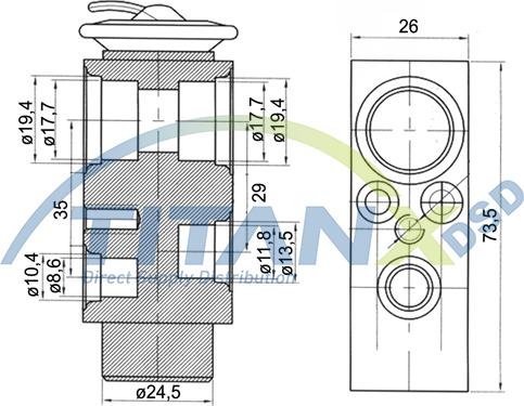 TITANX XV119001 - Розширювальний клапан, кондиціонер autocars.com.ua