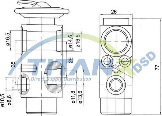TITANX XV129001 - Розширювальний клапан, кондиціонер autocars.com.ua