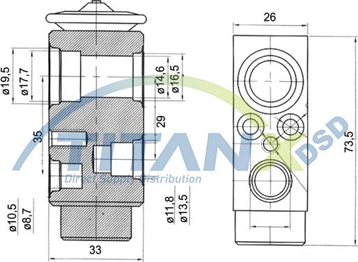 TITANX XV129003 - Розширювальний клапан, кондиціонер autocars.com.ua