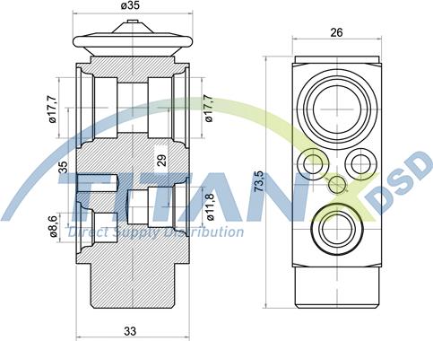 TITANX XV139001 - Розширювальний клапан, кондиціонер autocars.com.ua