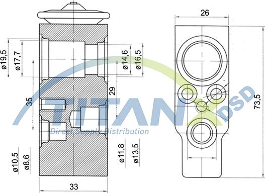TITANX XV149002 - Розширювальний клапан, кондиціонер autocars.com.ua