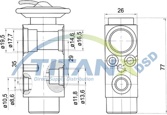 TITANX XV159002 - Розширювальний клапан, кондиціонер autocars.com.ua