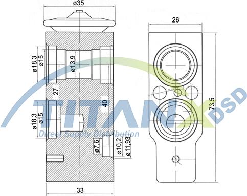 TITANX XV359002 - Розширювальний клапан, кондиціонер autocars.com.ua