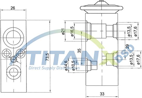 TITANX XV509004 - Розширювальний клапан, кондиціонер autocars.com.ua