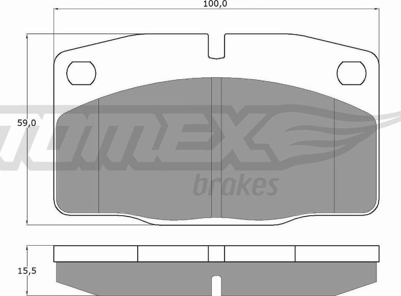 TOMEX brakes TX 10-13 - Гальмівні колодки, дискові гальма autocars.com.ua